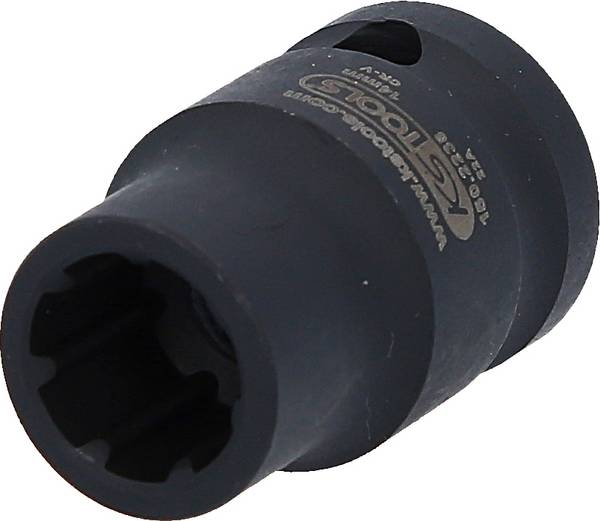 KS Tools 150.2238 1/2" speciální nástrčný klíč pro brzdové třmeny, 7-hran, 14 mm, 50 mm dlouhý