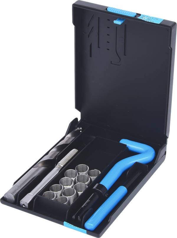 KS Tools 150.6110 Sada na opravu závitů M12x1,25 x 16,8 mm, 14 ks