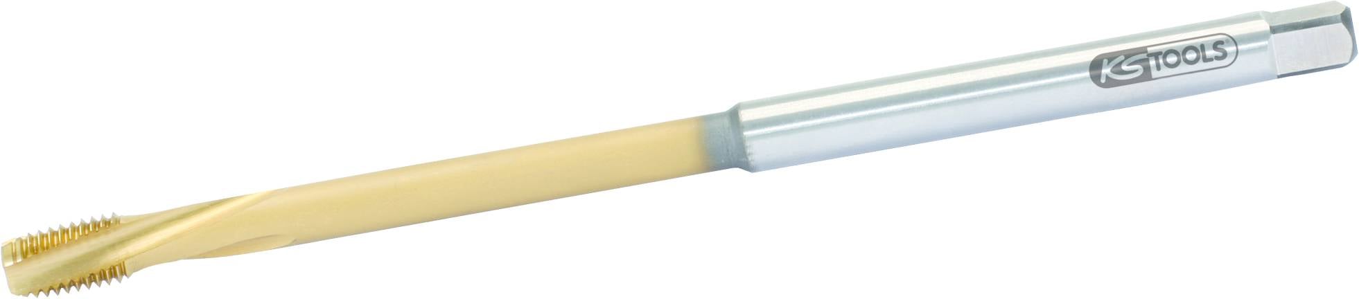Strojní strojírenský závitník z HSS pro slepé otvory, metrický ISO 529, potažený TiN