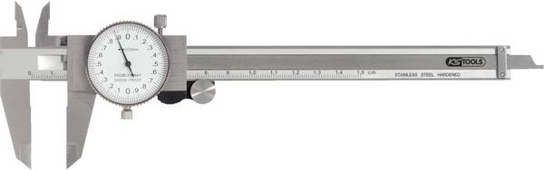 KS Tools  300.0547-DakkS posuvné měřítko s ciferníkem Kalibrováno dle (DAkkS)