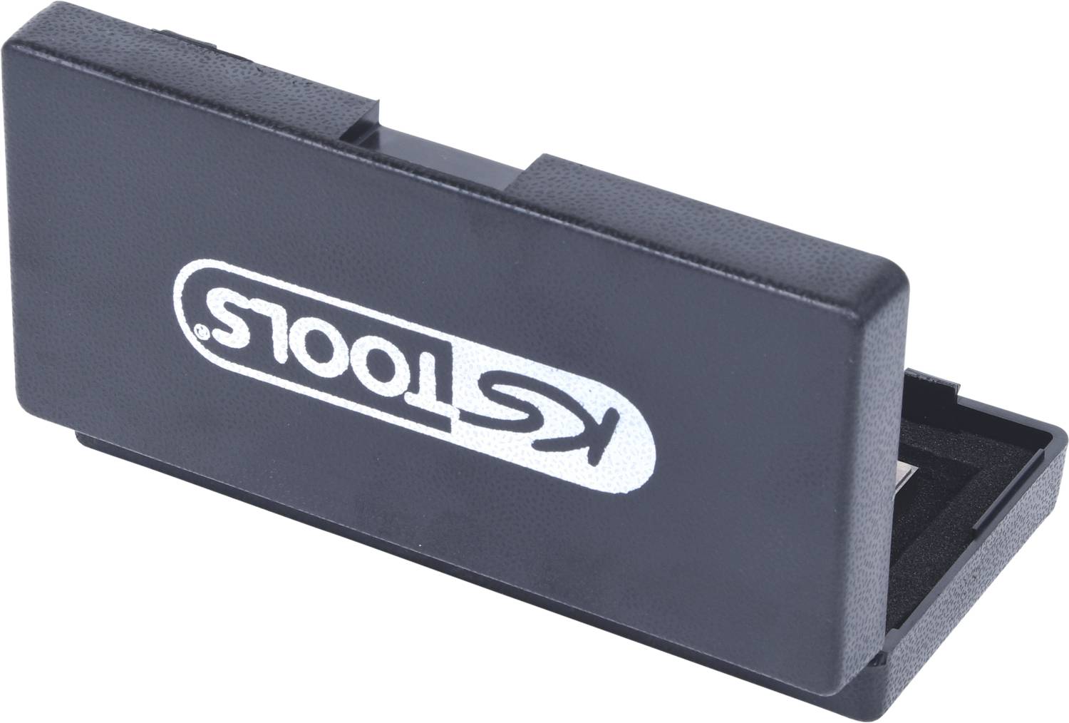 Černé pouzdro s bílým logem 'KS Tools' na horní straně.