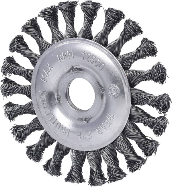 KS Tools 340.0043 Kartáč s ocelovým drátem 0,5 mm, Ø 125 mm