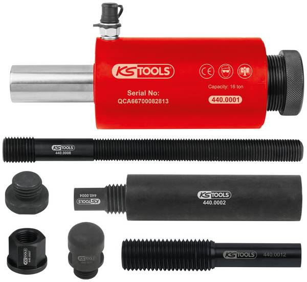Sada tlakových hydraulických válců, 16 t, 10 ks  KS Tools  440.0005