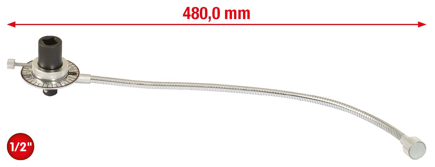 Flexibilní vodovodní přípojka o délce 480 mm, připojovací velikost 1/2 palce. Ideální pro připojení armatur k vodovodnímu řadu.