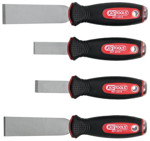 Sada sekáčů Z NEREZOVÉ OCELI, 4 ks  KS Tools  907.2210