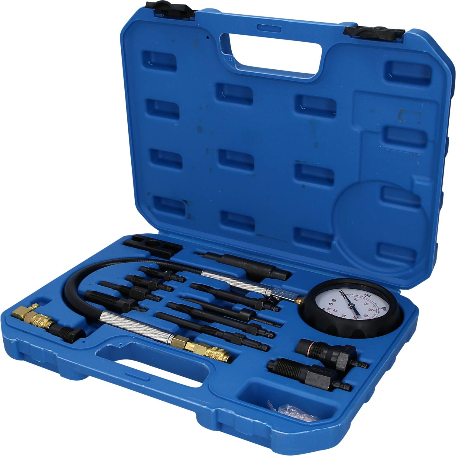 Brilliant Tools BT581050 Sada kompresního testeru pro vznětové motory, 15 ks