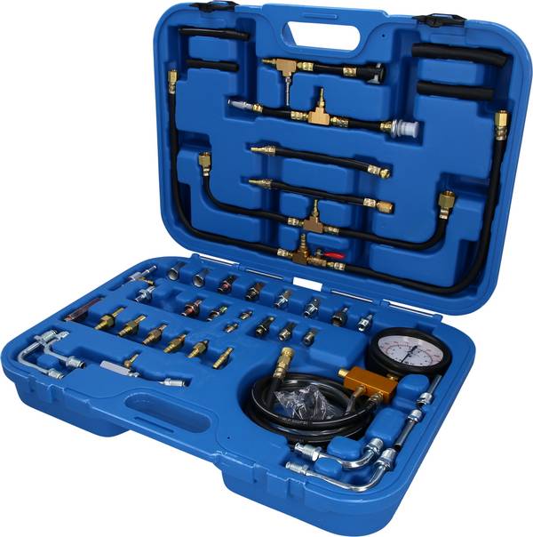 Brilliant Tools BT581400 Sada pro testování benzínových tlaků, 0 - 10 bar, 44 ks