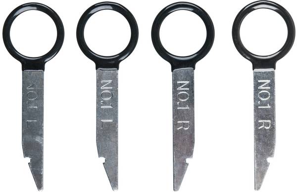KS Tools 500.1373 Nástroj pro odjištění rádia/navigace, 4 ks