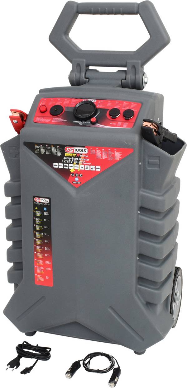 KS Tools systém pro rychlé startování auta 550.1725, max. startovací proud 3400 A