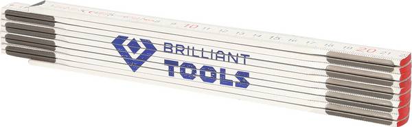 Brilliant Tools  BT110900 skládací metr   2 m dřevo