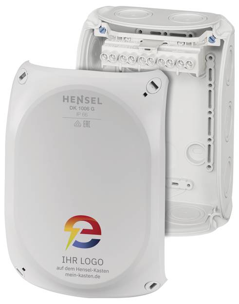 Hensel 62000307 rozbočovací skříň Se šroubovými svorkami, bez halogenů (d x š) 180 mm x 130 mm 1 ks