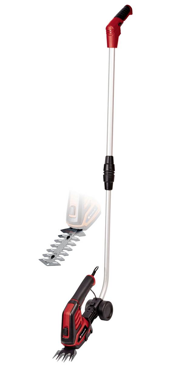 Einhell 3410360 GC-CG 3,6/70 Li akumulátor nůžky na živý plot, teleskopické nůžky na trávu, teleskopické nůžky na keře, nůžky na keře  prodlužovací trubka, vč. nůžkového adaptéru na trávu a keře, + akumulátor, vč. nabíječky 3.6 V Li-Ion