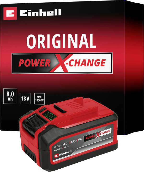 Einhell 4511600 PXC Plus 18V 5-8 Ah Multi-Ah Power X-Change náhradní akumulátor pro elektrické nářadí  18 V 5 Ah, 8 Ah Li-Ion