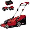 Einhell Professional Power X-Change RASARRO 36/42 (2x5,2Ah) akumulátor Akumulátorová sekačka Vč. nabíječky Twincharger, + 2. akumulátor 18 V šířka sekání 42 cm Určen pro 725 m²