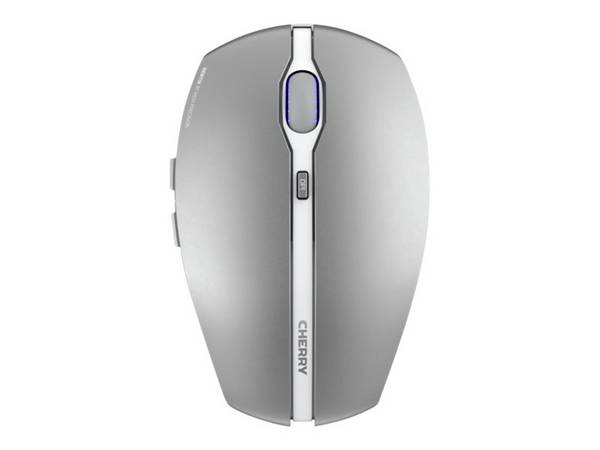 CHERRY GENTIX BT optická myš, přenos Bluetooth®, 7 tlačítko, 1000 dpi, 2000 dpi, mrazivá, stříbrná