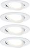 Paulmann 4064161242187 Nova vestavné svítidlo, LED, LED, 18 W, bílá (matná), sada 4 ks
