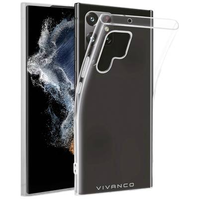 Vivanco Super Slim zadní kryt na mobil Samsung Galaxy S23 Ultra transparentní indukční nabíjení