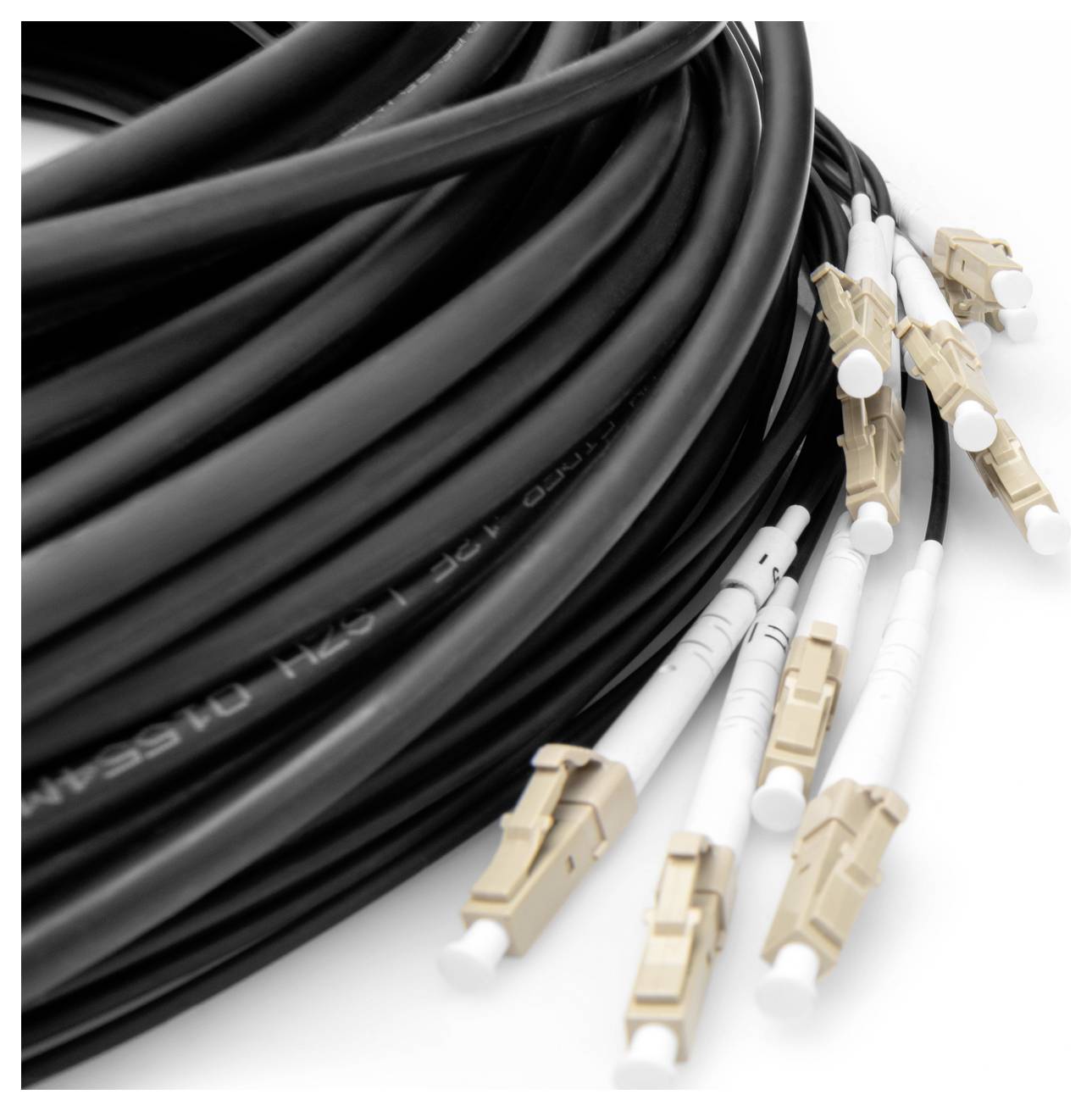 Digitus DK-2433CU030BK-BBB optické vlákno optické vlákno kabel 30 m černá [12x LC/UPC zástrčka - 12x LC/UPC zástrčka] 50-3
