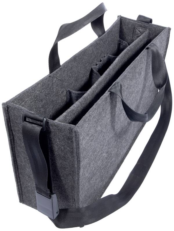 Sigel Taška přes rameno BA411 50 cm x 28 cm x 15 mm tmavě šedá  S rukojetí: Ano S ramenním popruhem: Ano