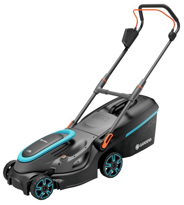 GARDENA PowerMax 37/36V P4A solo akumulátor Akumulátorová sekačka   bez akumulátoru, bez nabíječky, výškově nastavitelná rukojeť  18 V šířka sekání 370 mm