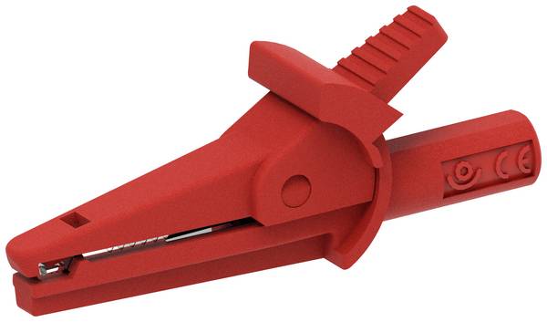 Electro PJP 5002-IEC-d4-CD1-R krokosvorka červená Upínací rozsah max.: 9 mm Délka: 51 mm 1 ks