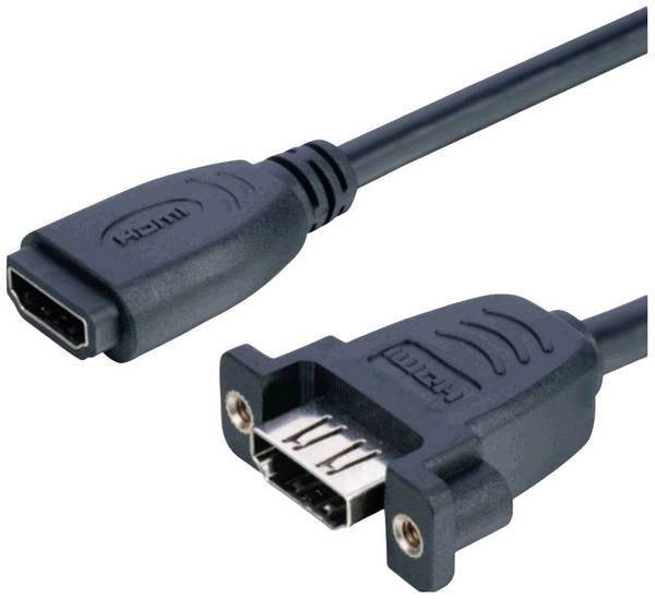 Lyndahl HDMI kabelový adaptér Zásuvka HDMI-A 0.2 m černá LKPK005 Pro vestavbu HDMI kabel