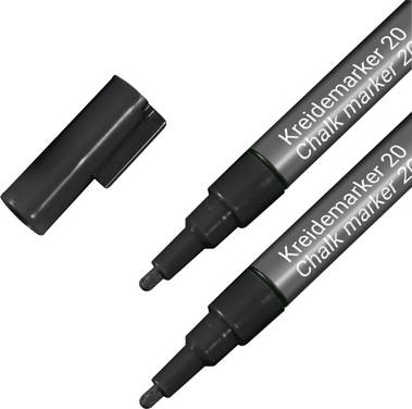 Sigel BA177 BA177 křídový popisovač  černá 1 mm, 2 mm