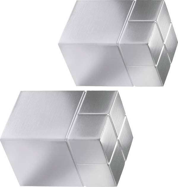 Sigel neodymový magnet C30 "Ultra-Strong" (š x v x h) 20 x 30 x 20 mm krychle stříbrná 2 ks BA707