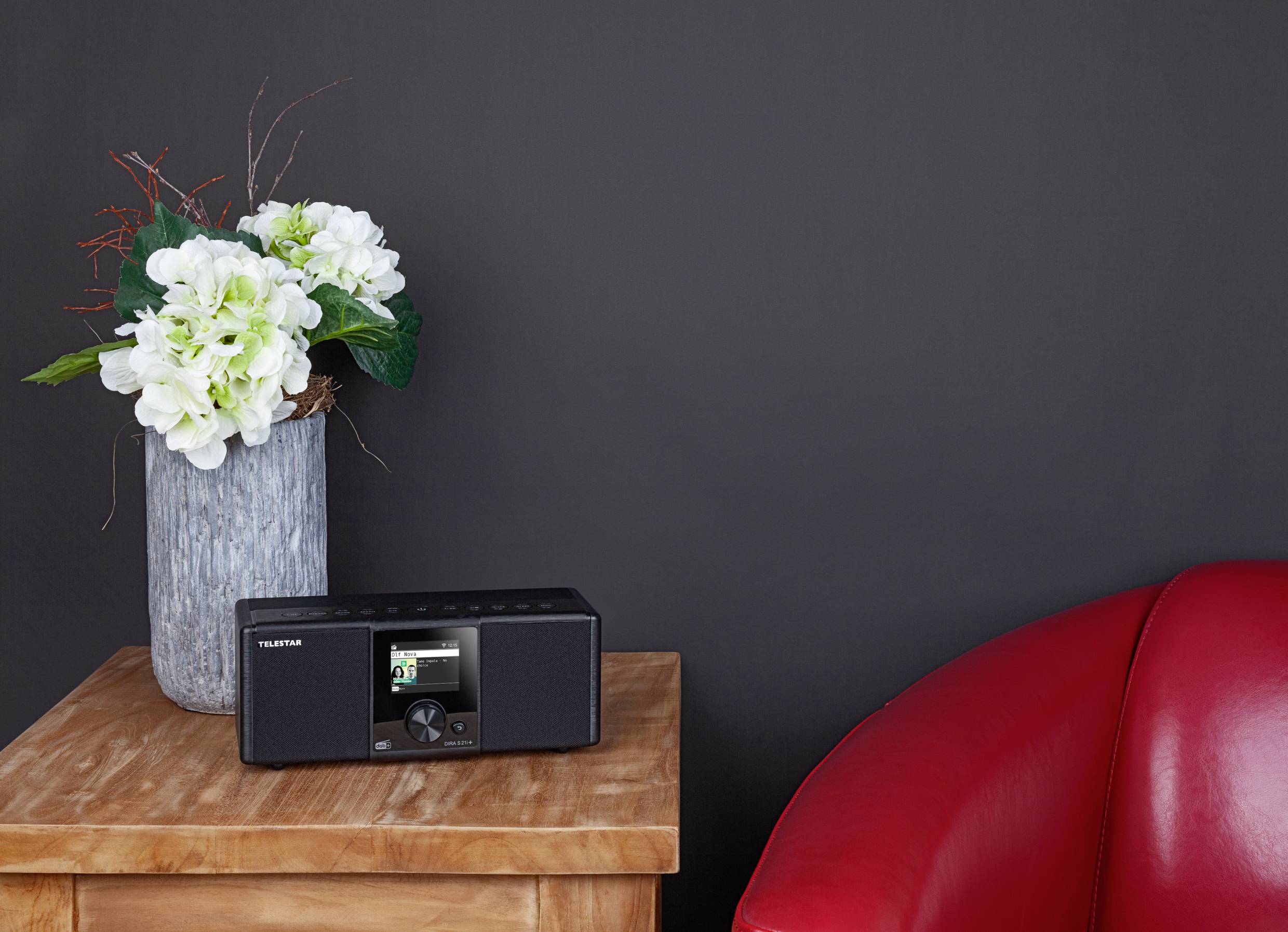 Telestar DIRA S 21i + 30-221-02 internetové stolní rádio, internetové, DAB+, FM, AUX, Bluetooth, rádiopřehrávač, USB, Wi-5