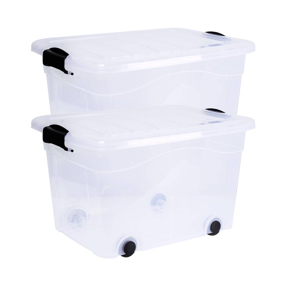 Siena HOME úložný box Anzio transparentní 20 l (š x v x h) 45 x 25 x 33.5 cm 2 ks
