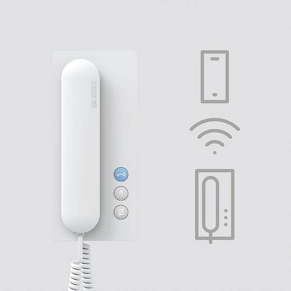 Siedle IQ BTS kabelový domovní telefon modul pro domácí telefony, bílá, 210010657-00