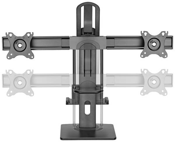 <br> My Wall<br> HL61L<br> <br> držák monitoru<br> 2 Displej: (s)<br> 43,2 cm (17") - 68,6 cm (27")<br> černá<br> otočný, naklápěcí, nastavitelná výška<br>