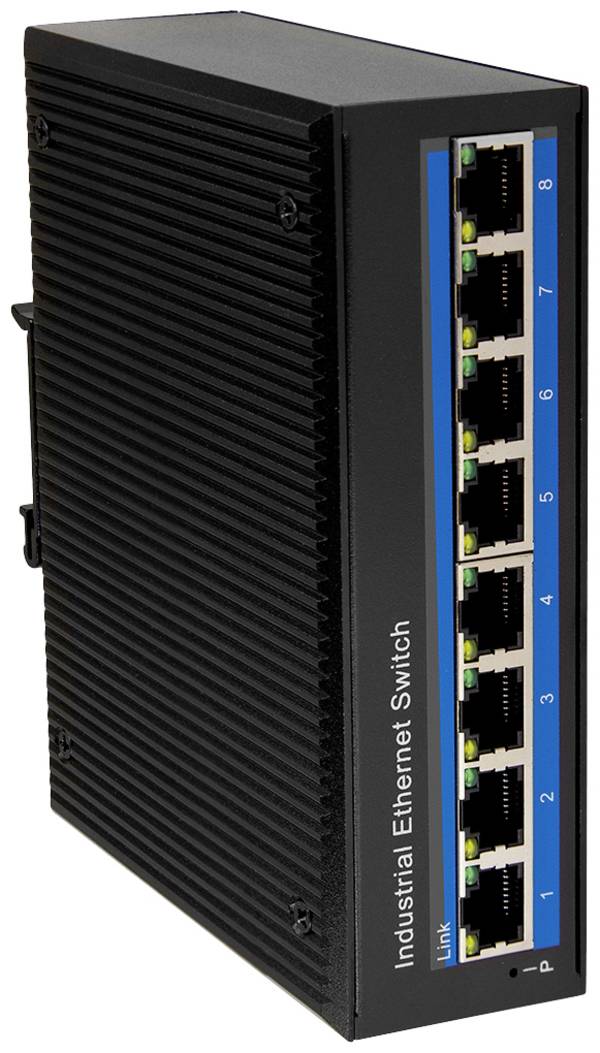 LogiLink NS203 NS203 průmyslový ethernetový switch 8 portů 10 / 100 / 1000 MBit/s funkce PoE
