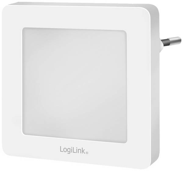 LogiLink LED013 LED013 LED noční osvětlení se senzorem stmívání   čtvercový  LED teplá bílá bílá