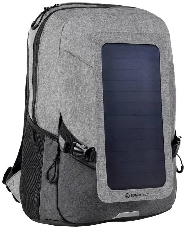 SunnyBag Explorer+ solární batoh, 15 l, (š x v x h) 290 x 370 x 140 mm, šedá, černá, 135GG_01