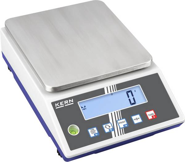 Kern PCB 6000-0 přesná váha  Max. váživost 6 kg Rozlišení 1 g přes napájecí zdroj do zásuvky, na baterii šedobílá, tmavě modrá