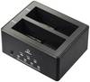 Renkforce RF-5576398 USB 3.2 (Gen 1x1) SATA 2 porty dokovací stanice pro pevný disk 2.5 palec, 3.5 palec s funkcí klonování, s funkcí mazání