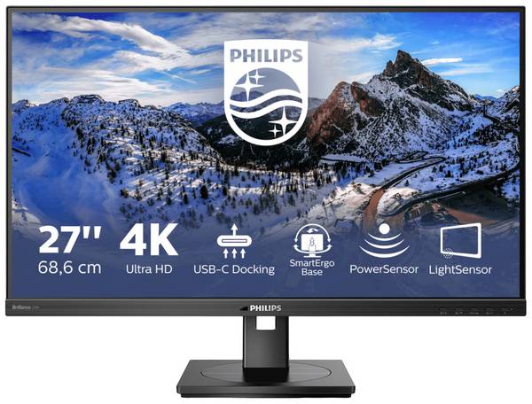 Philips Monitore 279P1/00 LCD monitor 68.6 cm (27 palec)3840 x 2160 Pixel, 16:9, 4 ms, IPS LCD