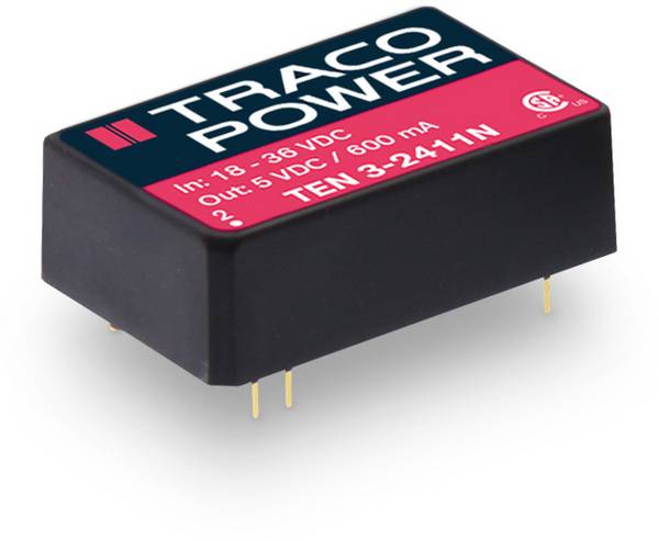 TracoPower TEN 3-0513N-HI DC/DC měnič napětí do DPS 5 V/DC 15 V/DC 200 mA 3 W Počet výstupů: 1 x Obsah 1 ks