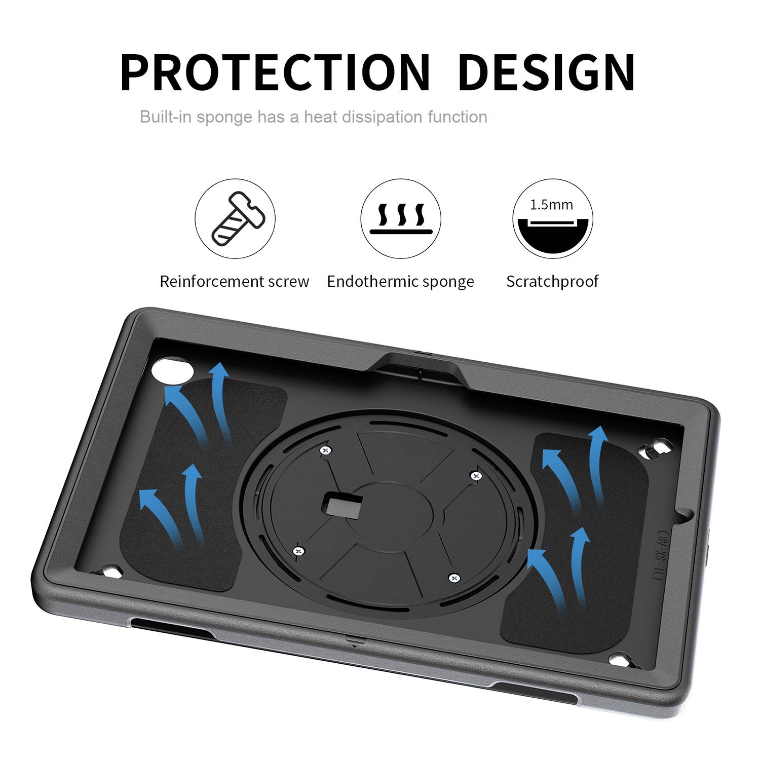 4Smarts Rugged Tablet GRIP obal na tablet Samsung Backcover černá-7