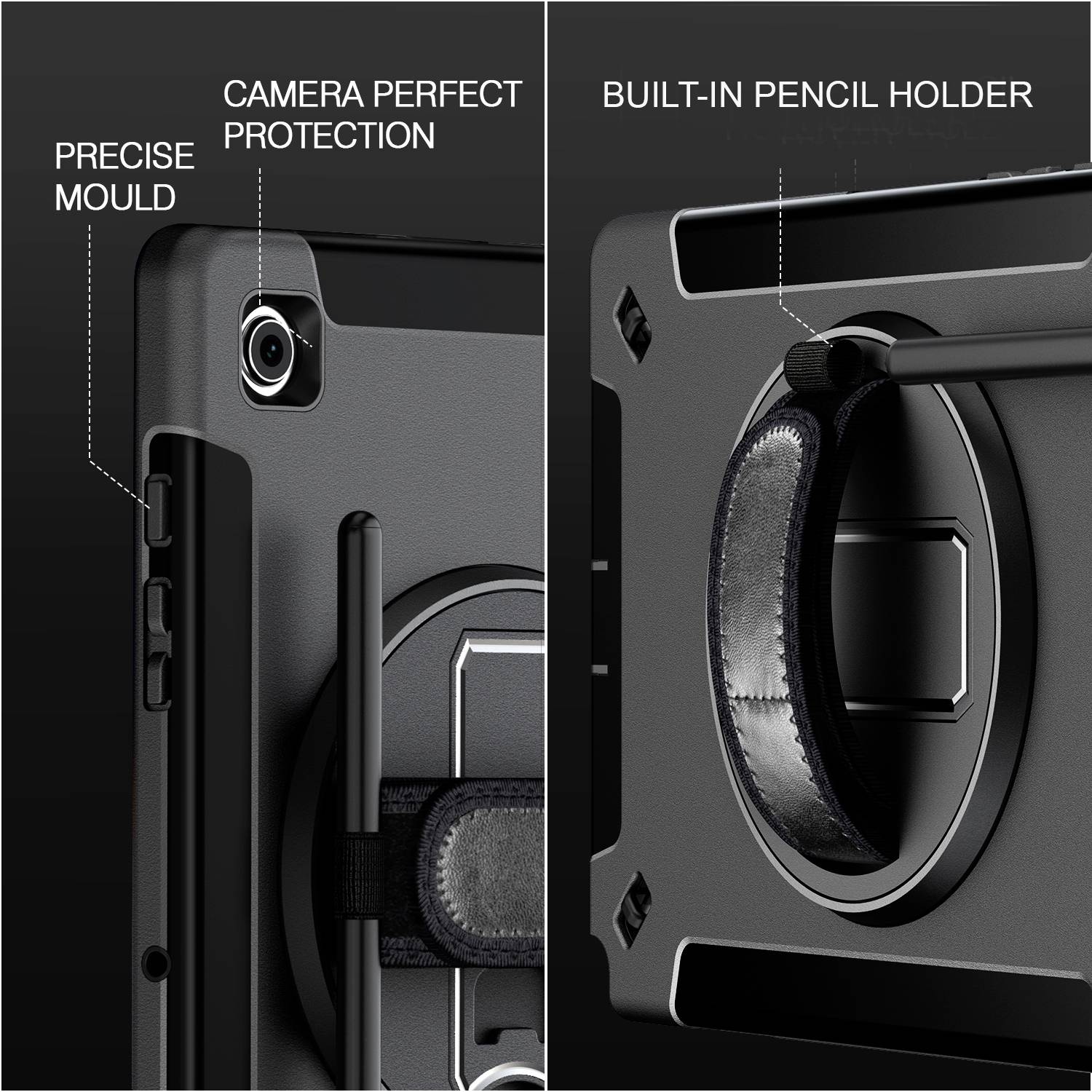 4Smarts Rugged Tablet GRIP obal na tablet Samsung Backcover černá-8