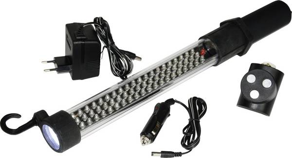 HP Autozubehör 28368 60+17LED Akku Arbeitsleuchte LED Tyčová LED svítilna  napájeno akumulátorem, přes napájecí zdroj do zásuvky, s autokonektorem 5 W 110 lm Počet přibalených akumulátorů 1