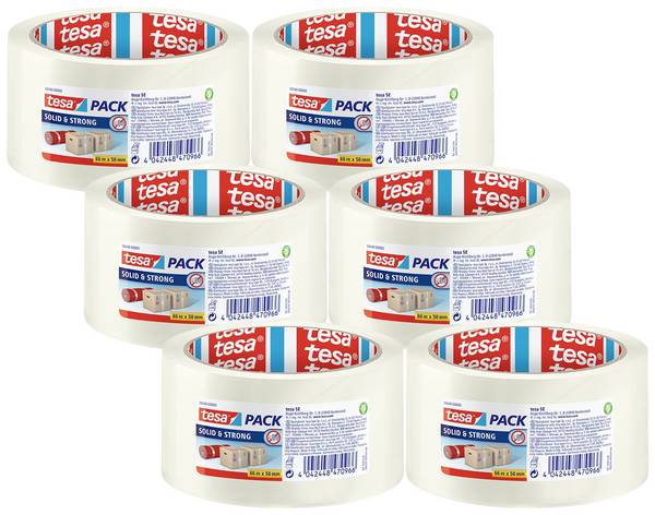 tesa  58640-00500-00 balicí lepicí páska  transparentní (d x š) 66 m x 50 mm 6 ks