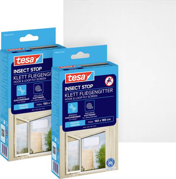 tesa STANDARD 55680-00500-04 síť proti hmyzu   (š x v) 150 cm x 180 cm bílá 2 ks