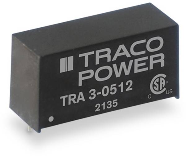 TracoPower TRA 3-0512 DC/DC měnič napětí do DPS 5 V/DC 12 V/DC 250 mA 3 W Počet výstupů: 1 x Obsah 1 ks
