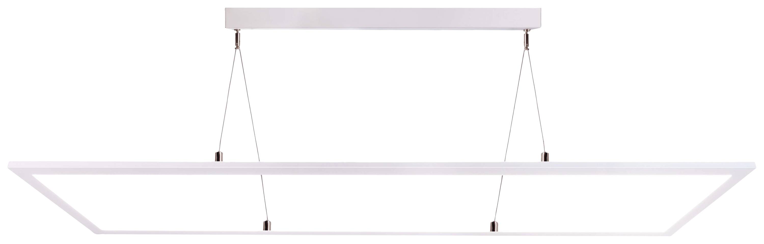 Deko Light 342221 LED Panel transparent, eckig, 50 W, 3000/4000 K, Weiß závěsné světlo, třída E (A - G), LED, pevně vestavěné LED, 53 W, Dopravní bílá (RAL 9016)