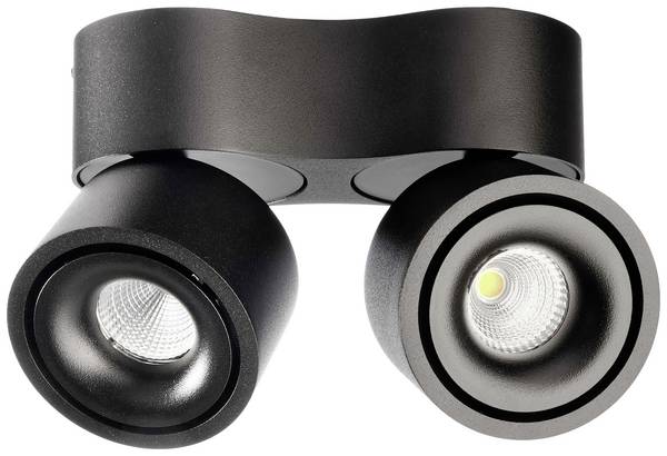 Deko Light Uni II Mini Stropní svítidlo   pevně vestavěné LED 15 W Energetická třída (EEK2021): G (A - G) teplá bílá sytá černá (RAL 9005)