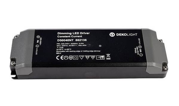 Deko Light BASIC, DIM, CC, D50040NT/40W LED driver  konstantní proud 40 W 500 mA - 0.50 A 40 - 80 V/DC stmívatelný 1 ks