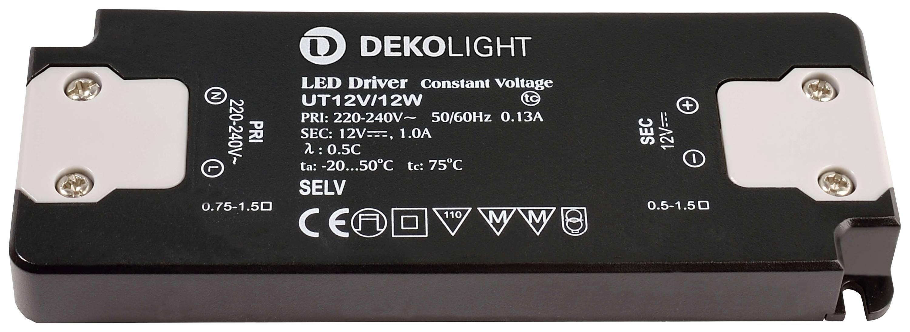 Deko Light FLAT, CC, UT napájecí zdroj pro LED konstantní napětí 0 mA - 1 A 12 V/DC 1 ks