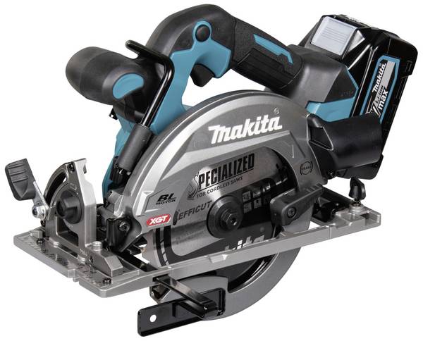 Makita HS012GD201 aku ruční kotoučová pila, max. řez 57 mm, vč. 2x aku, vč. nabíječky, kufřík, 1300 W, 40 V, 2.5 Ah, HS012GD201